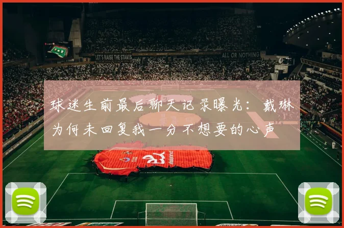 球迷生前最后聊天记录曝光：戴琳为何未回复我一分不想要的心声