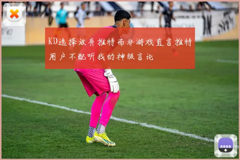 KD选择放弃推特而非游戏直言推特用户不配听我的神级言论